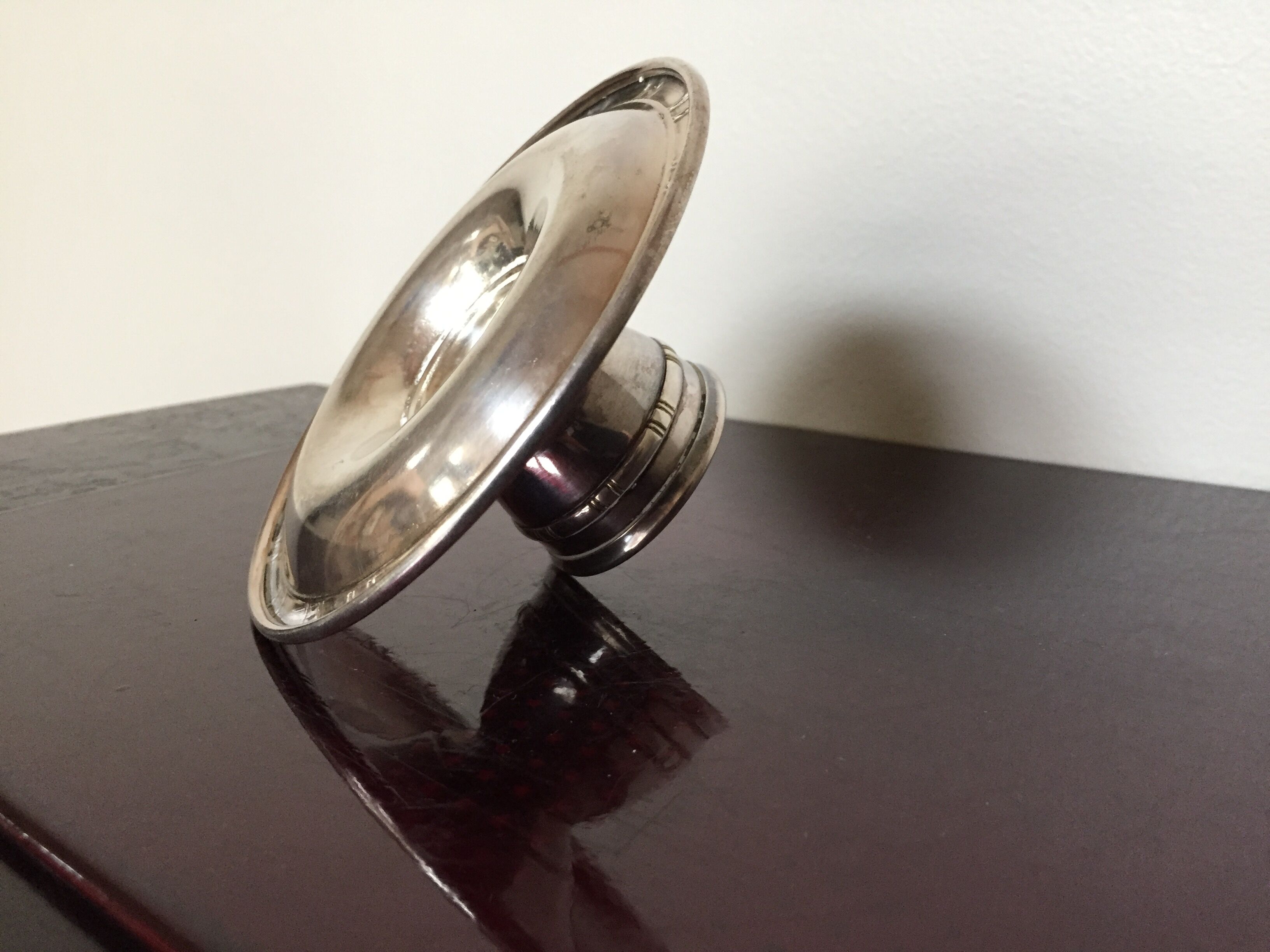 Silver metal egg cup