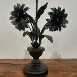 Duo of flower lamp bases