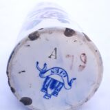 Vase tube with floral pattern manufacture of Gien a 19