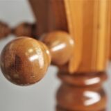 Column hanger in turned beech wood, 1970s