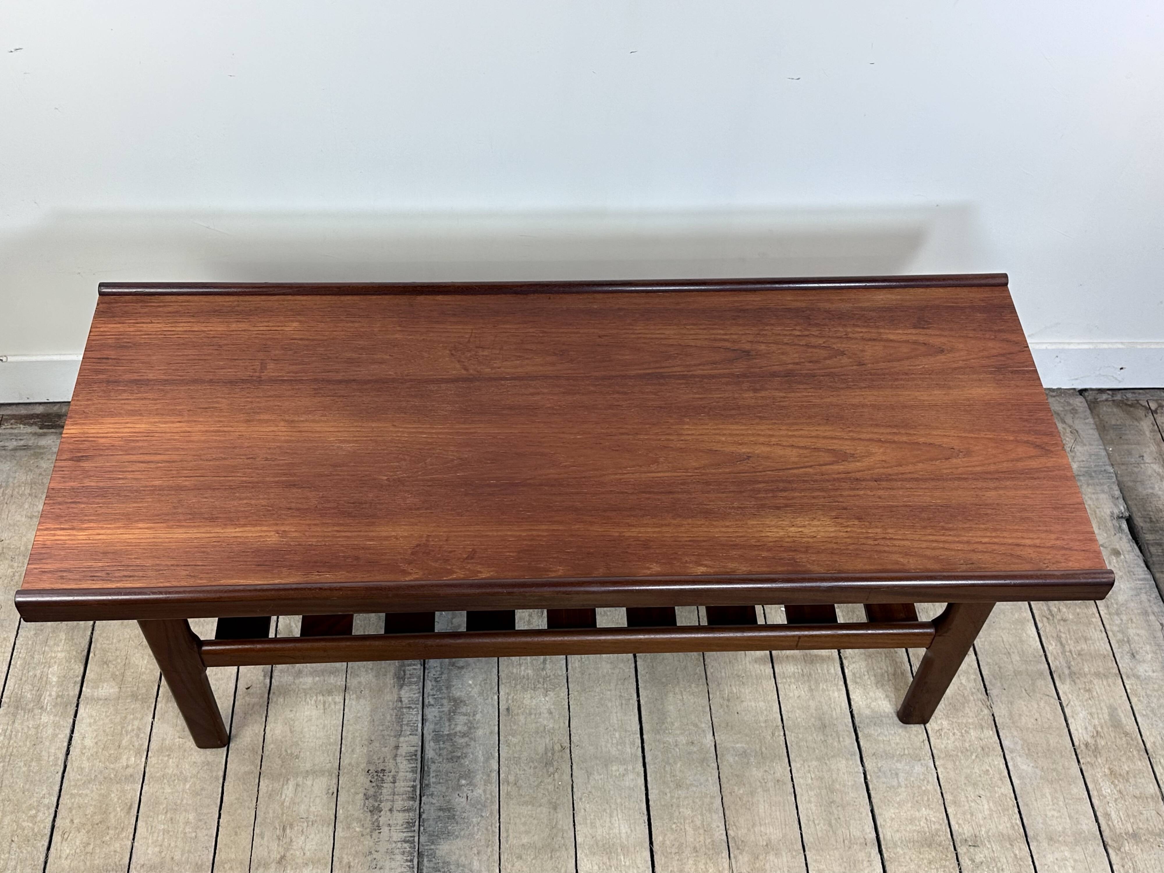 English Myer teak coffee table 1960