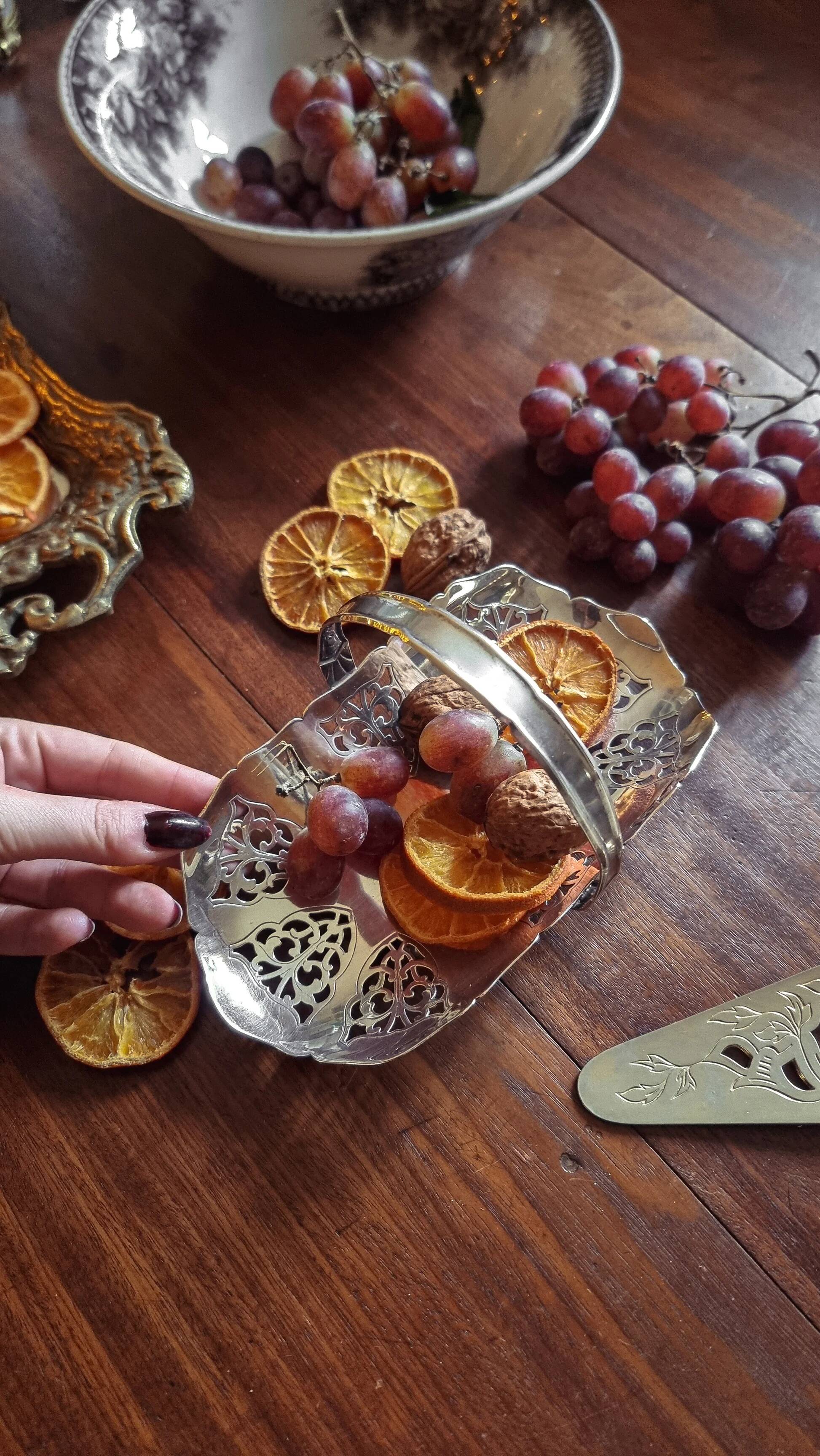Silver-plated basket