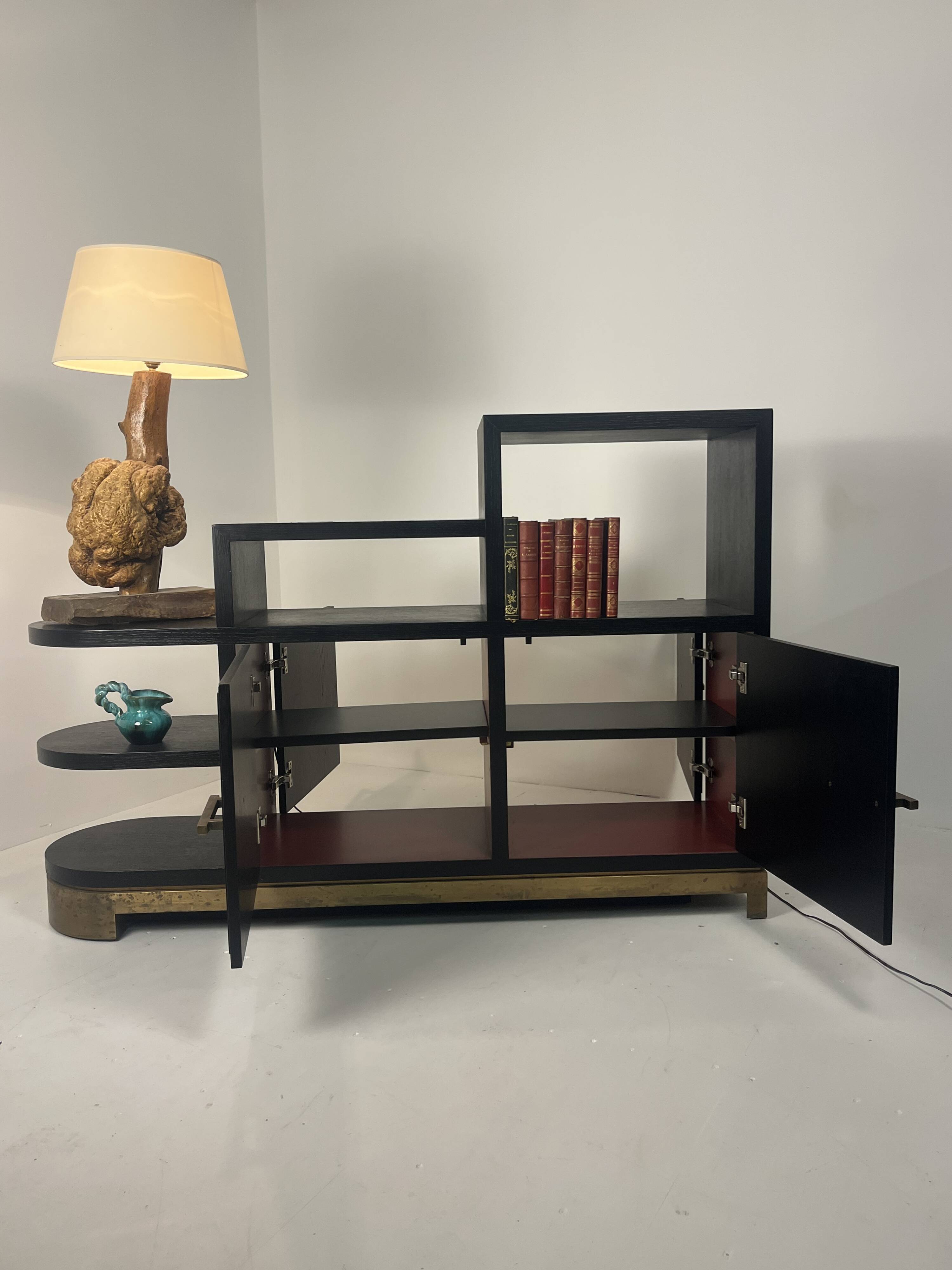 Meuble buffet asymétrique des années 1990