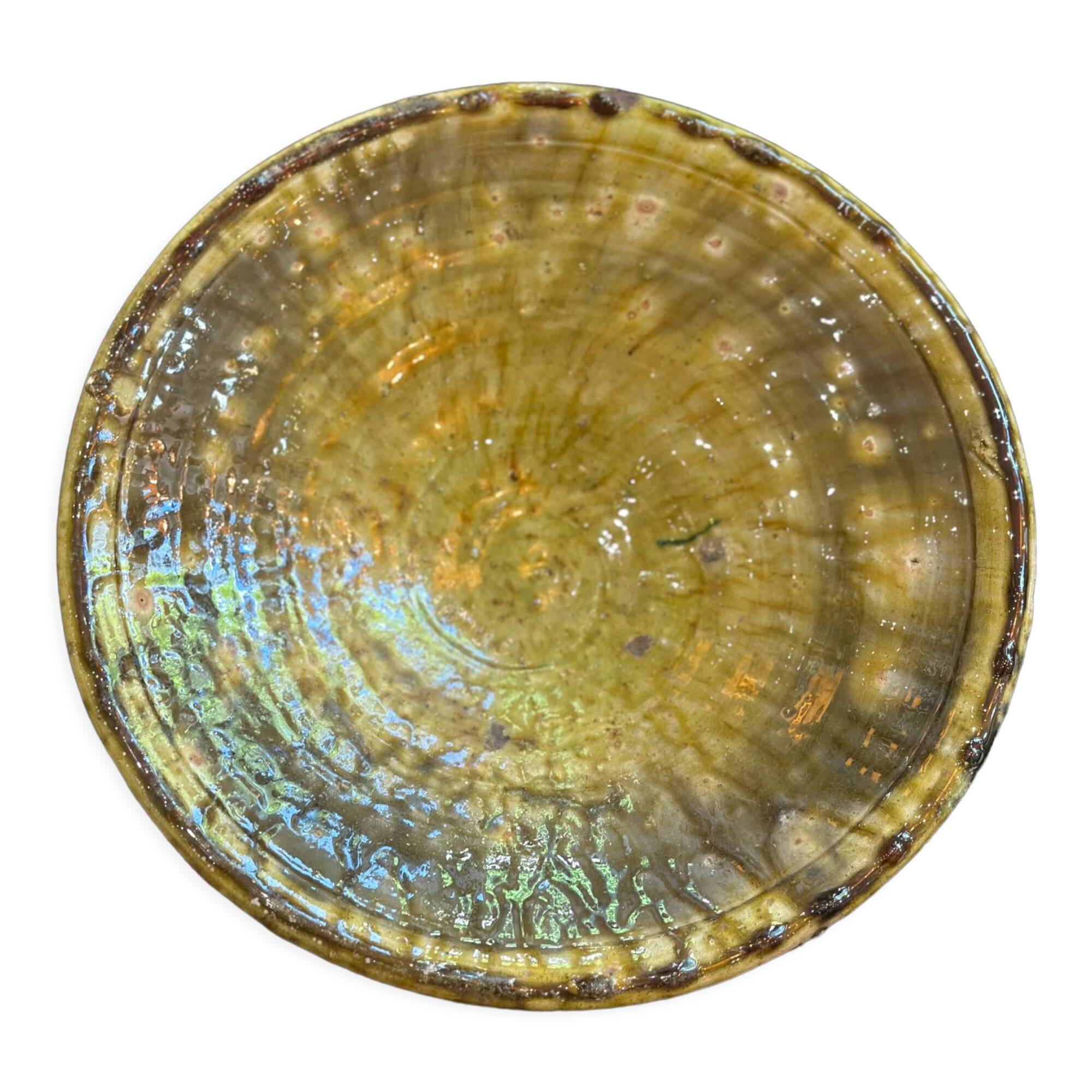 Fruit plate Tamegroute in glazed ceramic