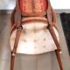 Pair of Louis XVI style cabriolet armchairs with medallion