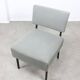 Mid-century Bauhaus Style Easy Chairs in Grey Fabric