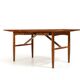 Fine Danish freestanding Desk in Teak and Oak 1960s
