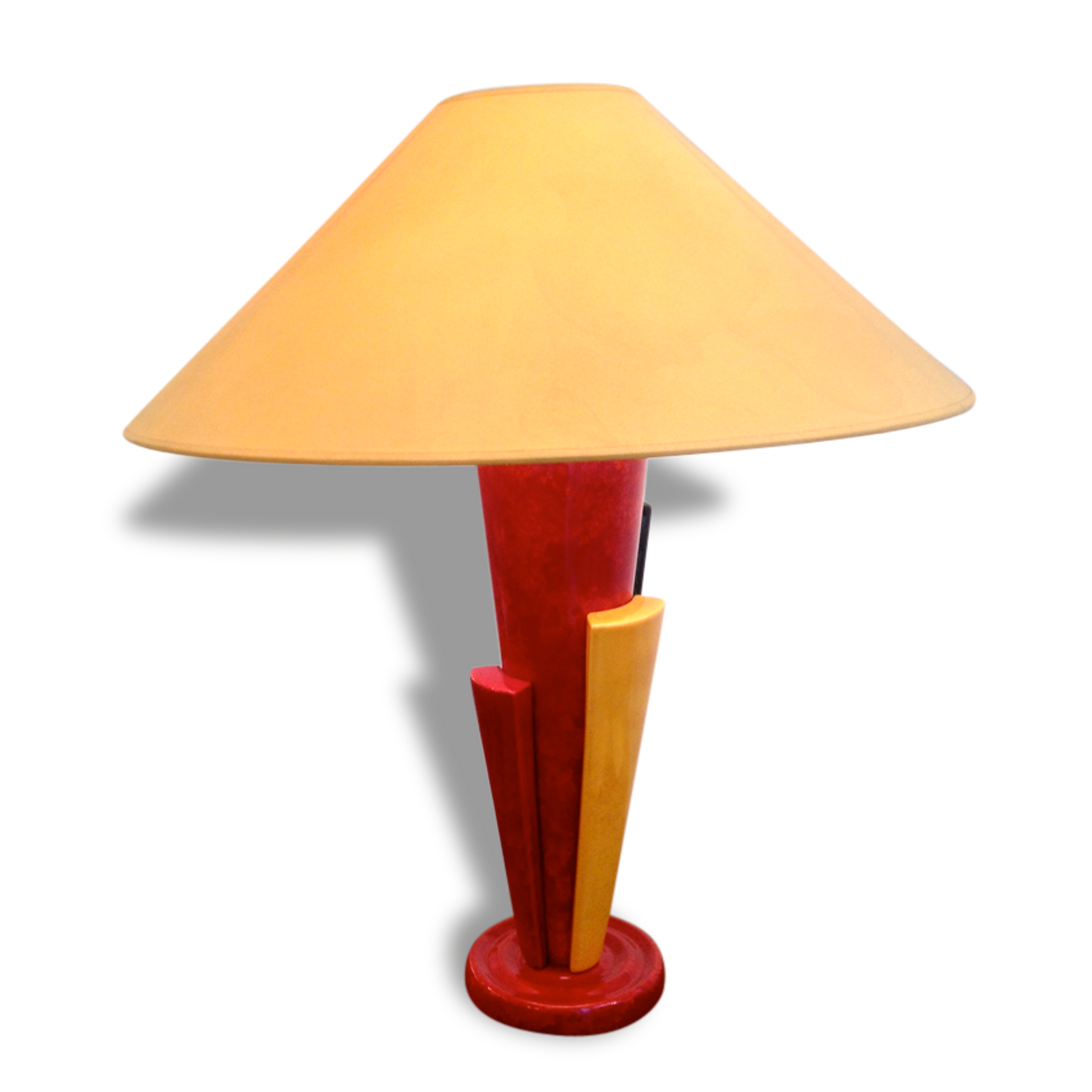 Grande lampe à poser pied céramique 1960 | Selency
