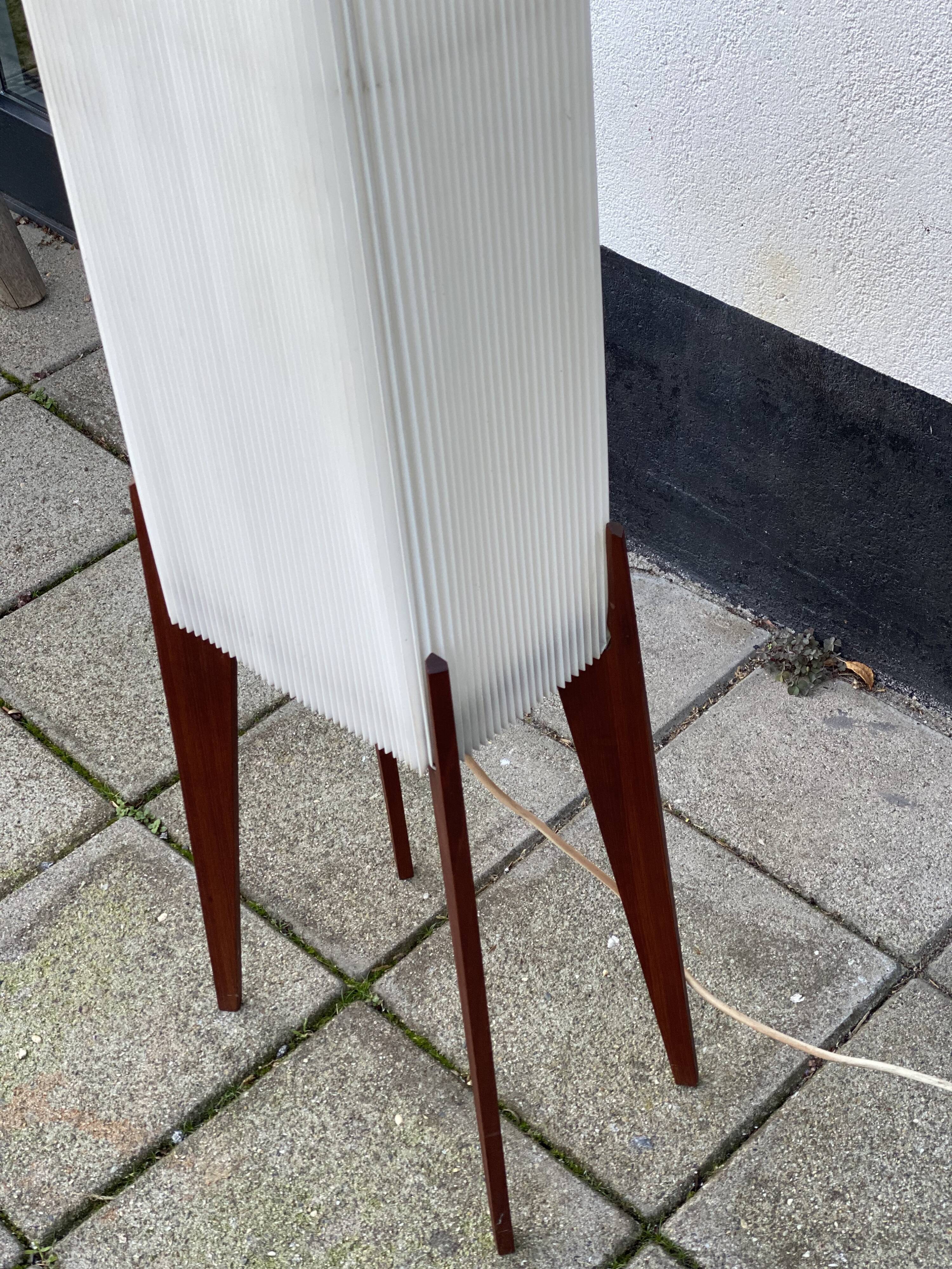 Vintage teak floor lamp