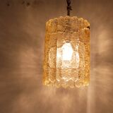 Glass and brass pendant lamp by Carl Fagerlund 1970
