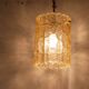 Glass and brass pendant lamp by Carl Fagerlund 1970