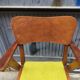 Fauteuil vintage pieds compas
