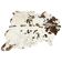 Tapis vintage en cuir de vache