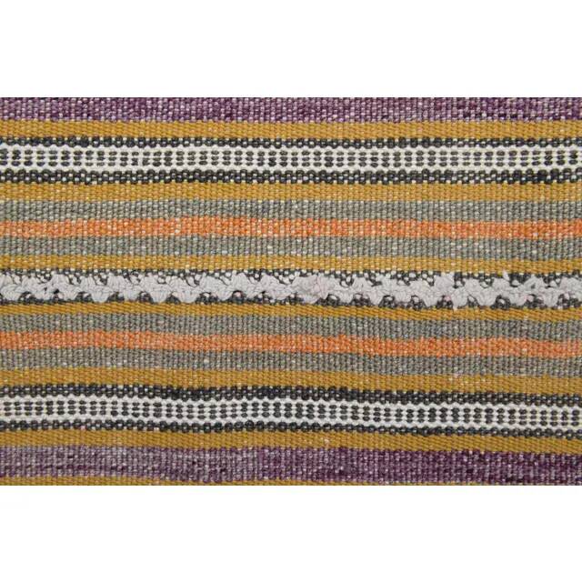 1970s Turkish Oushak Handmade Wool Cotton Beige Runner Rug 130x266