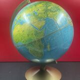 Terrestrial globe earth sphere world map h 41 cm, ø 28/30 cm denmark scan globe