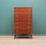 Mahogany chest of drawers, Scandinavian design, 1970s, production: Denmark