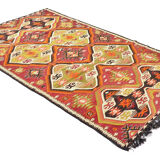 Anatolian handmade kilim rug 283 cm x 166 cm