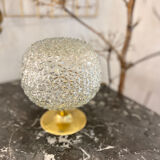 Lampe globe “pointes de diamant” en verre