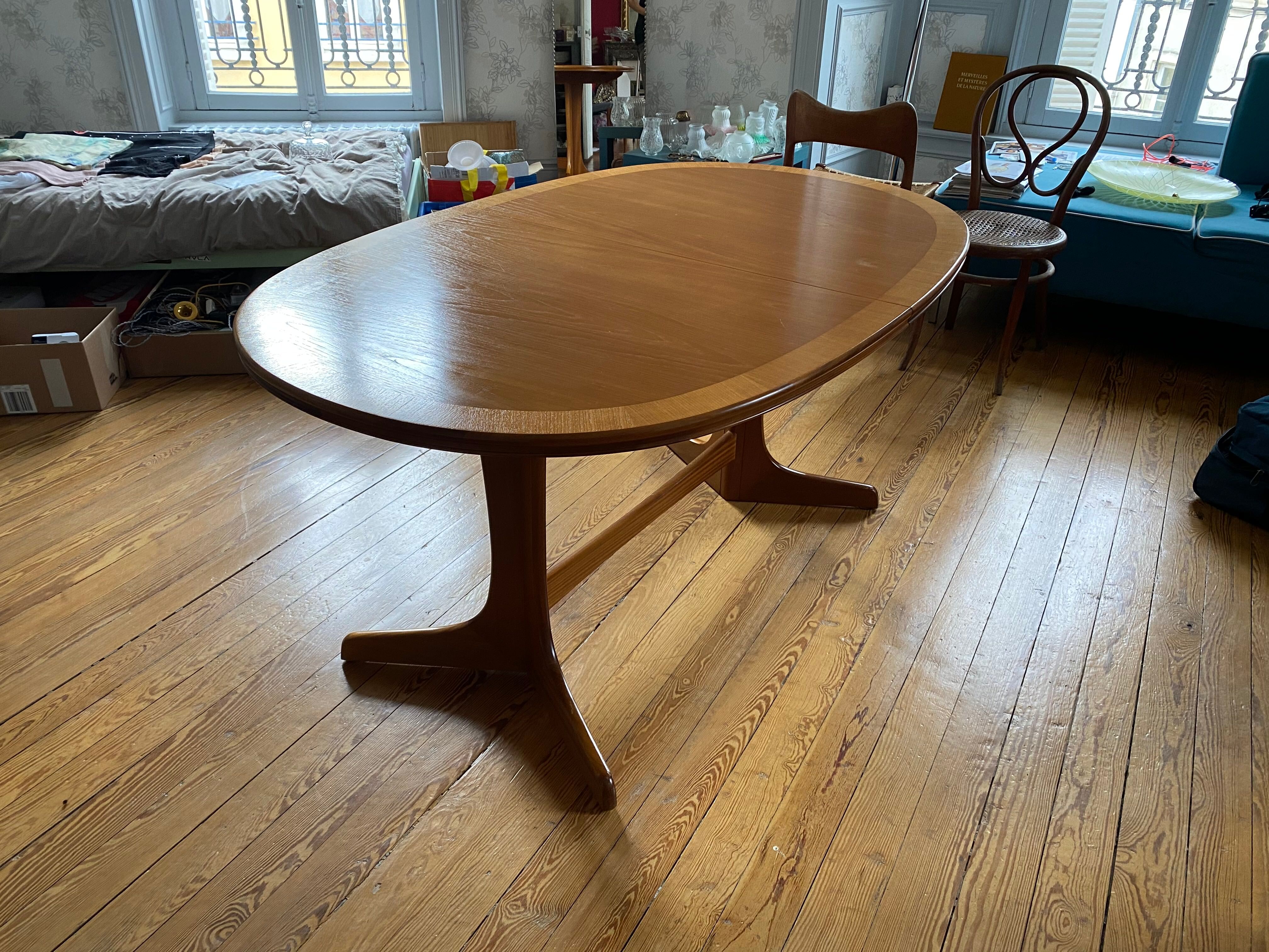 Mid-century teak dining table William Laurence