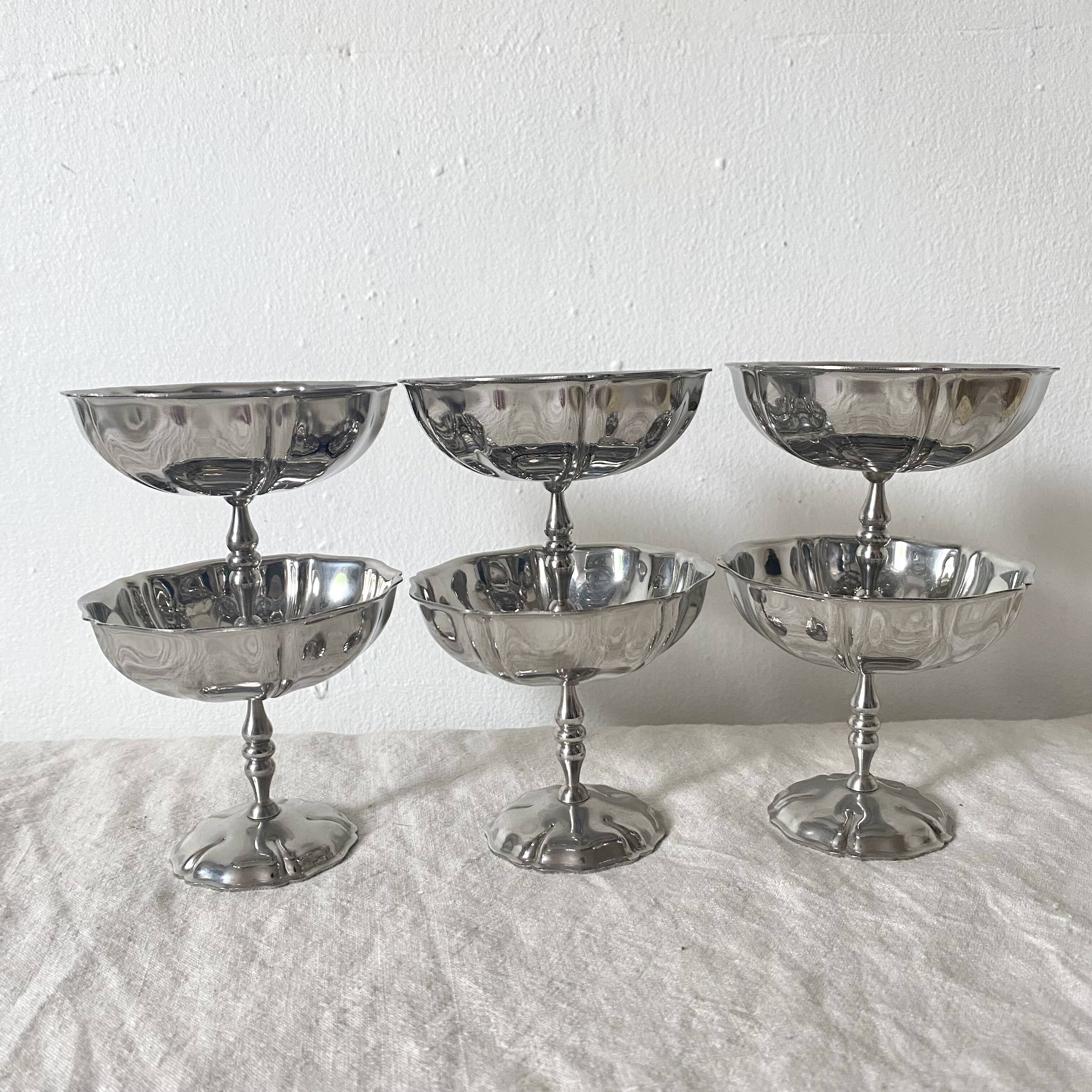 Vintage stainless steel cups