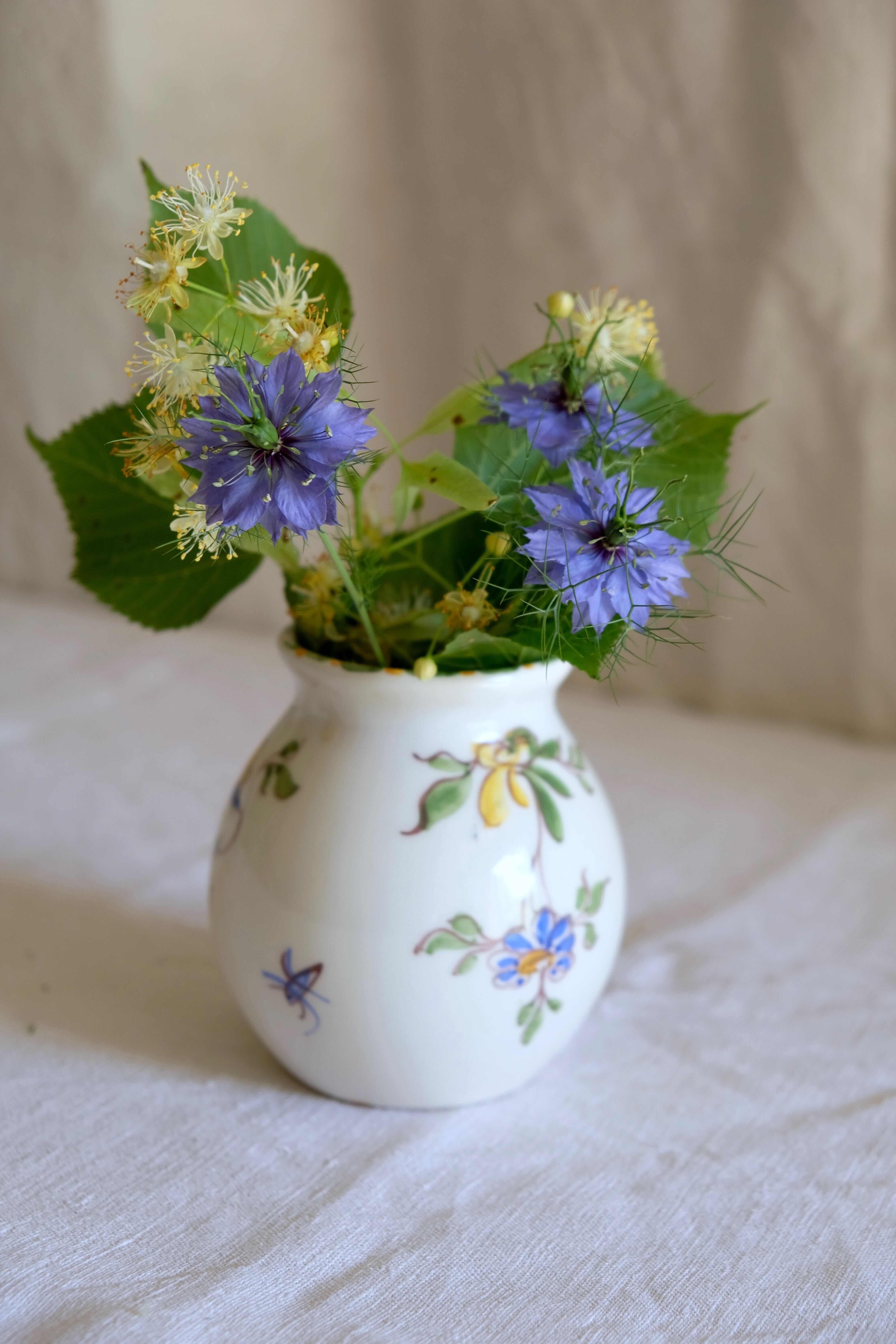 Moustiers earthenware vase