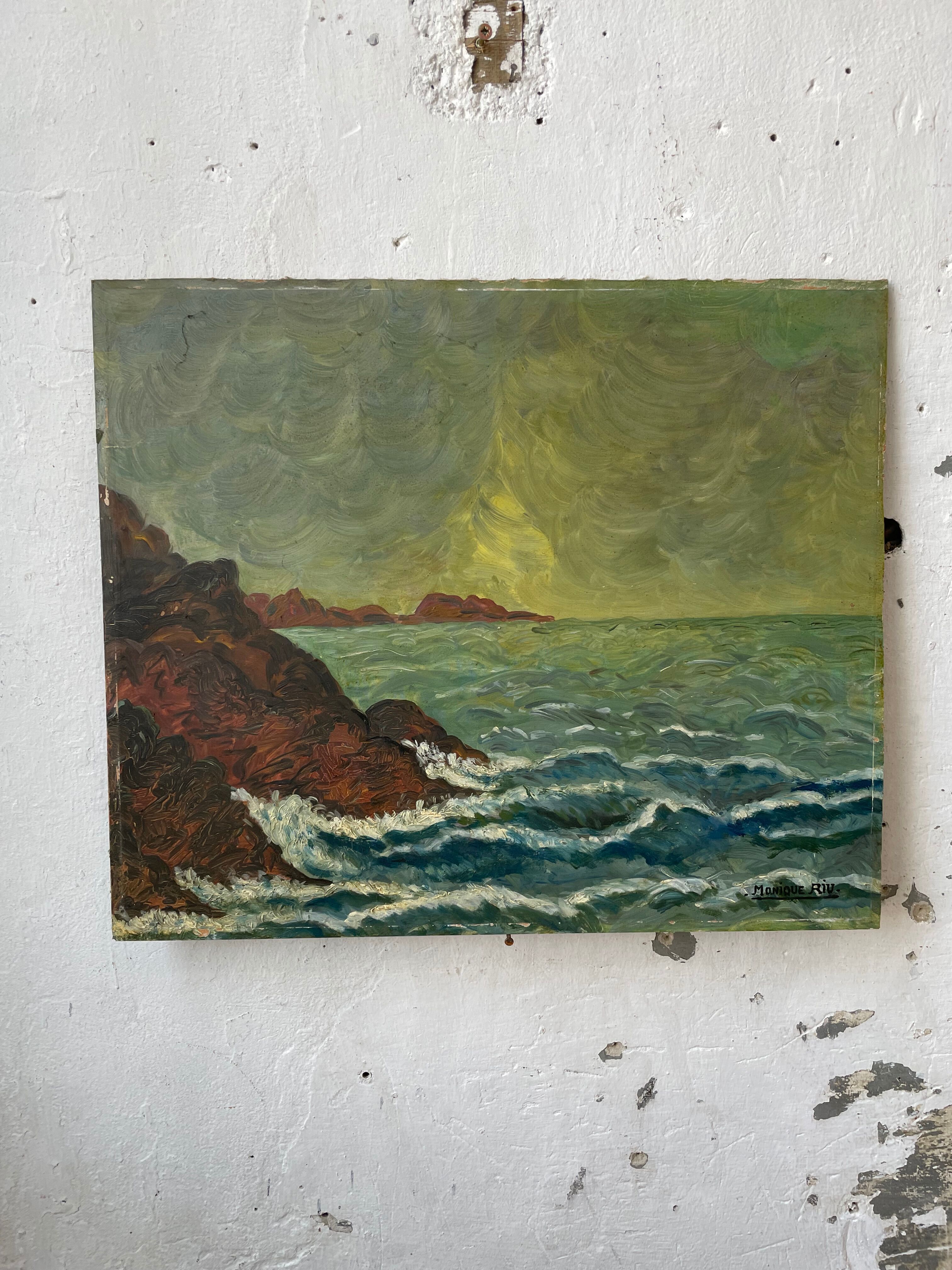 Sea oil paint 46 x 54 cm