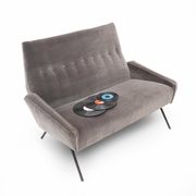 Two-seater velvet sofa by Felice Rossi, 1950s.