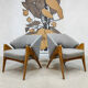 Midcentury scandinavian design lounge set sofa armchairs
