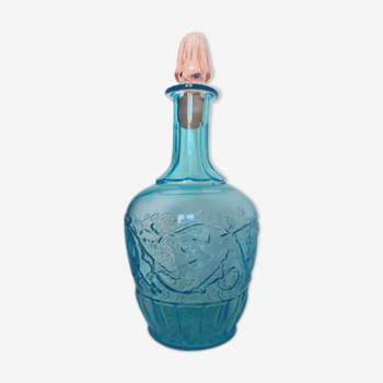 Romantic turquoise and pink flask