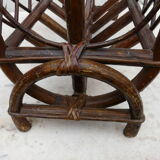 Bamboo and rattan magazine rack 60