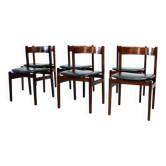 Set of six model 101 rosewood dining chairs by Gianfranco Frattini