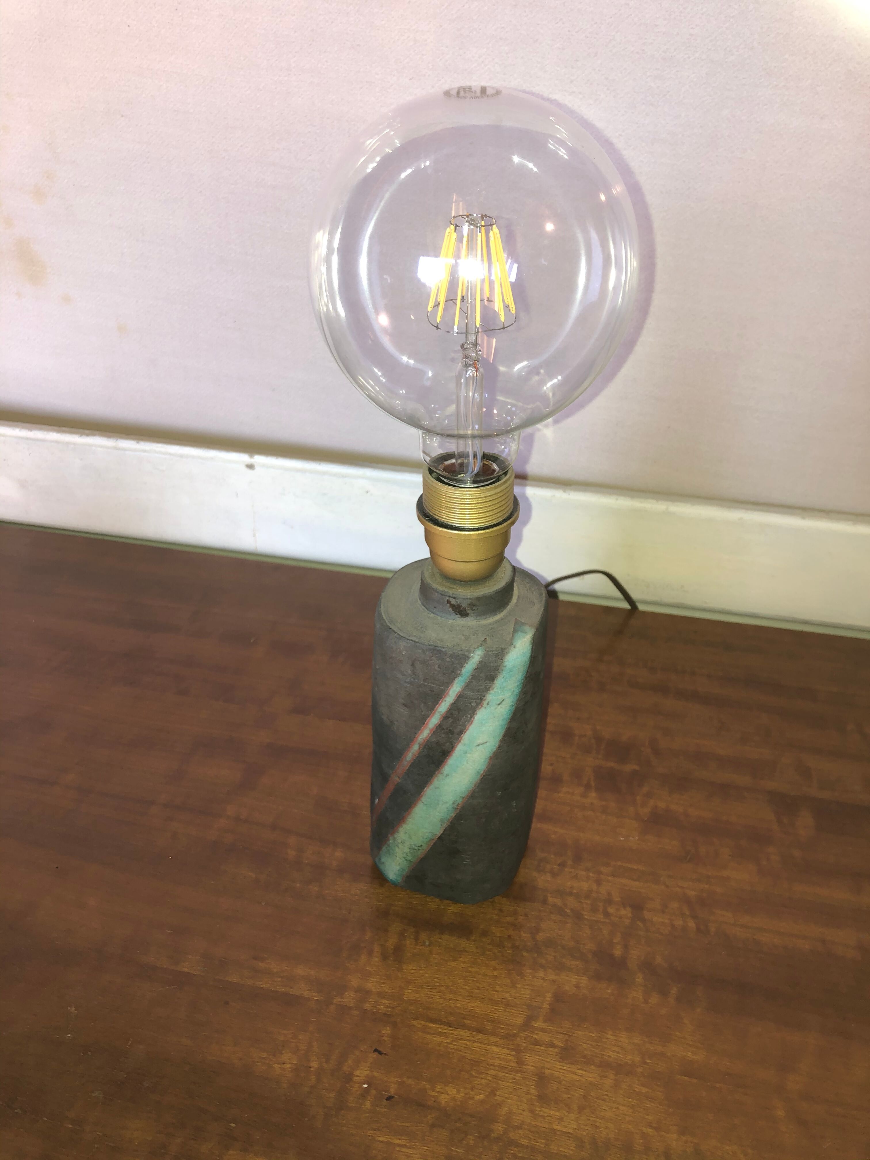 1960 ceramic lamp