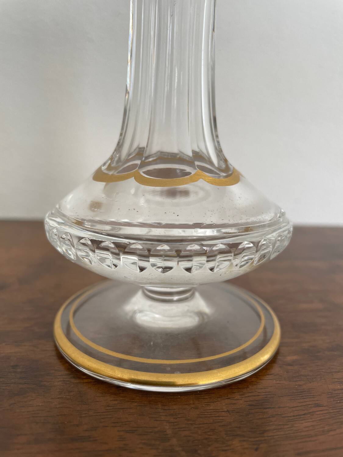 Saint Louis thistle gold vase