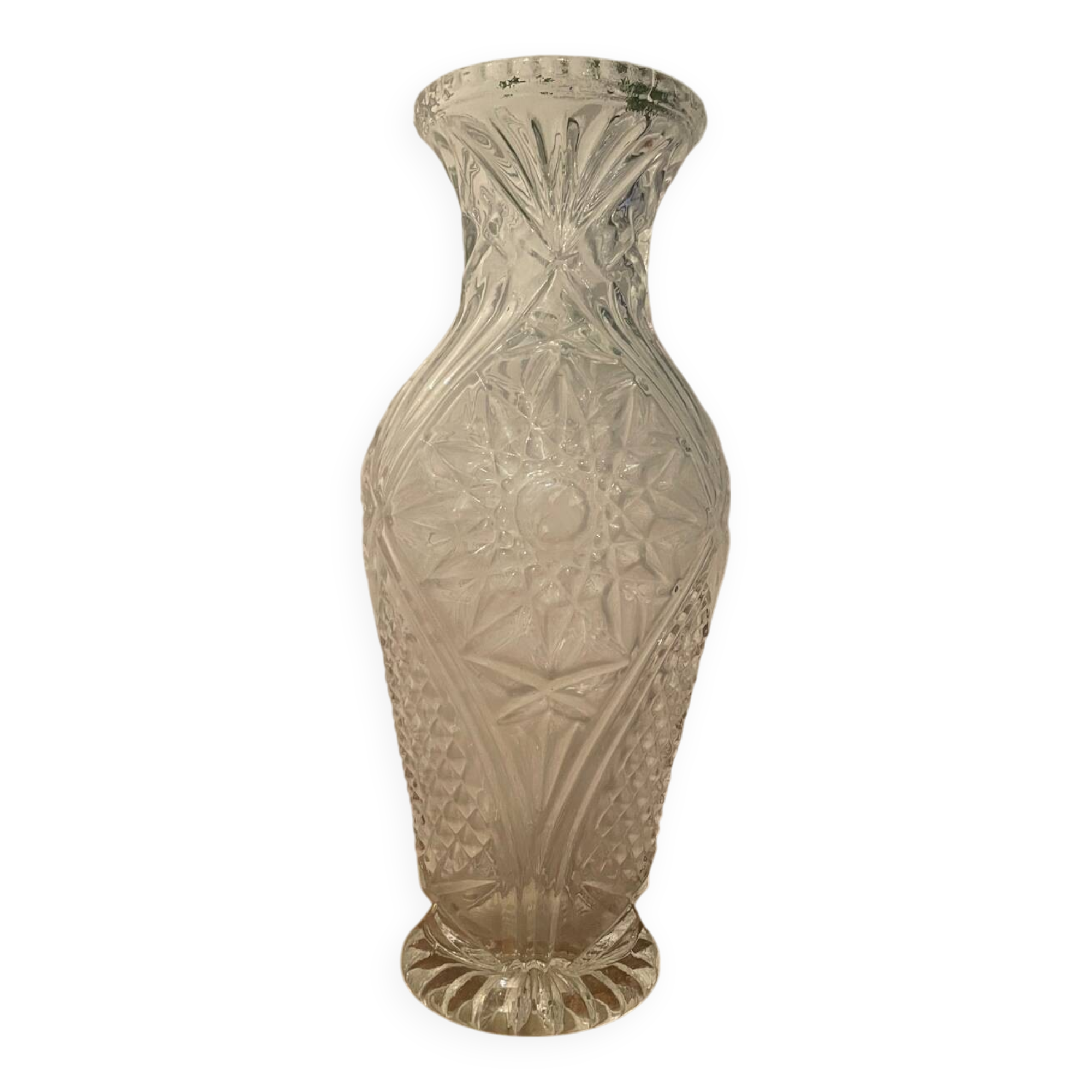 Vintage transparent vase