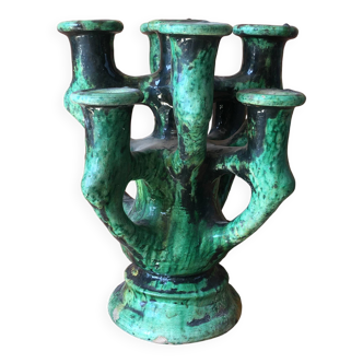Tamegroute pottery candle holder
