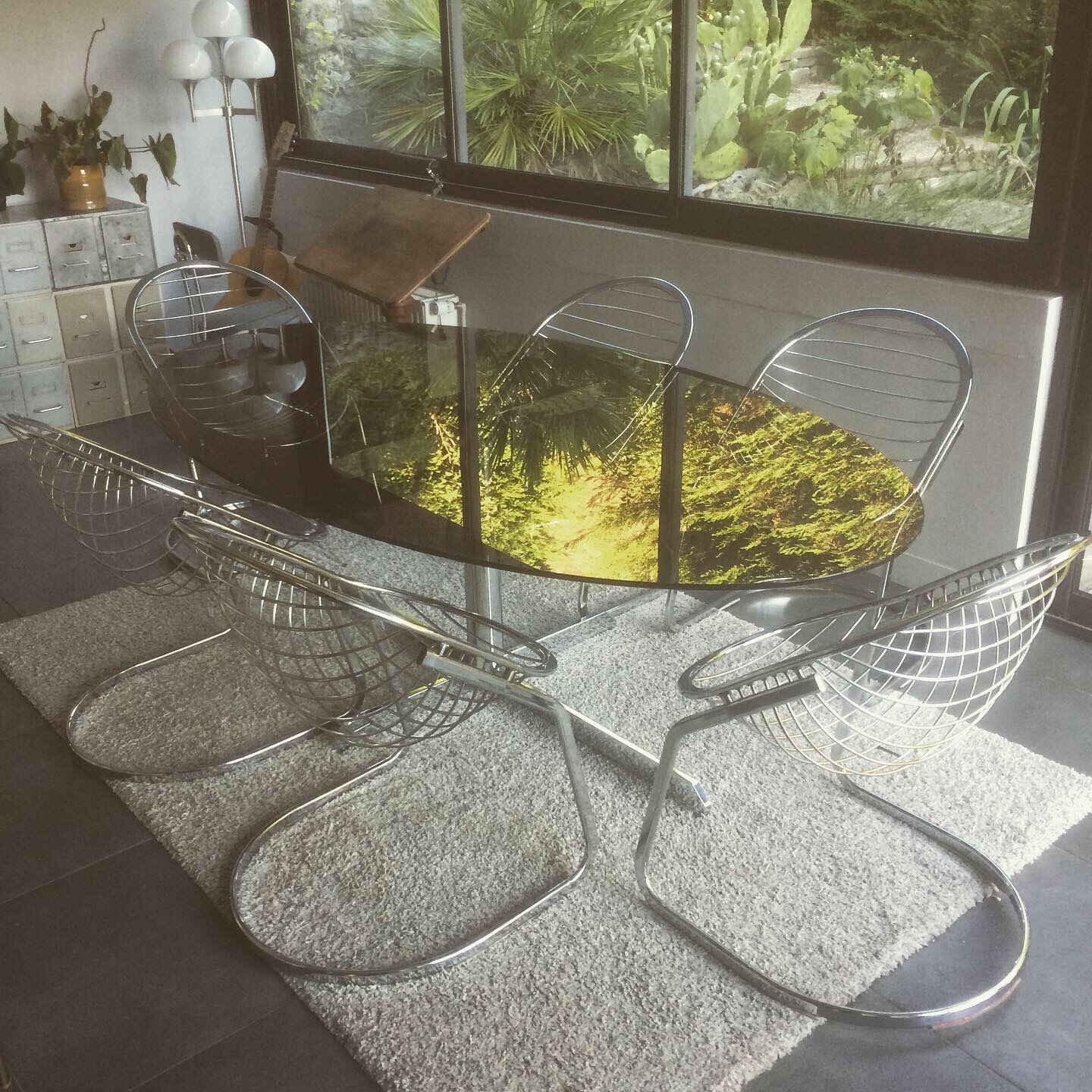 Suite de 6 fauteuils "Egg chair" de Gastone Rinaldi 1970