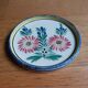 Saucer cup ramekin HB Quimper ceramic signed PF and numbered