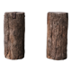 Pair of spanish wooden pedestals