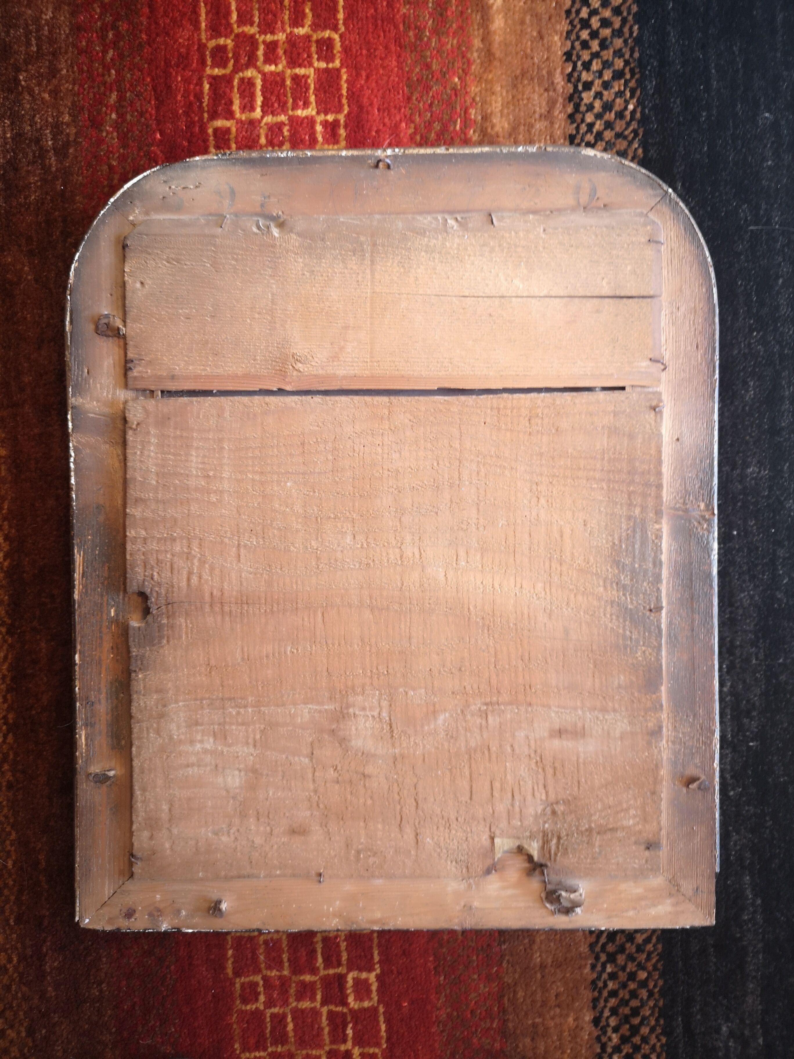 Wood mirror and stucco Louis-Philippe late 19th