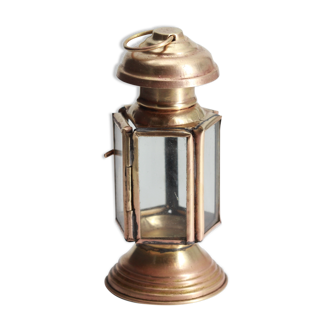 Brass candle lantern