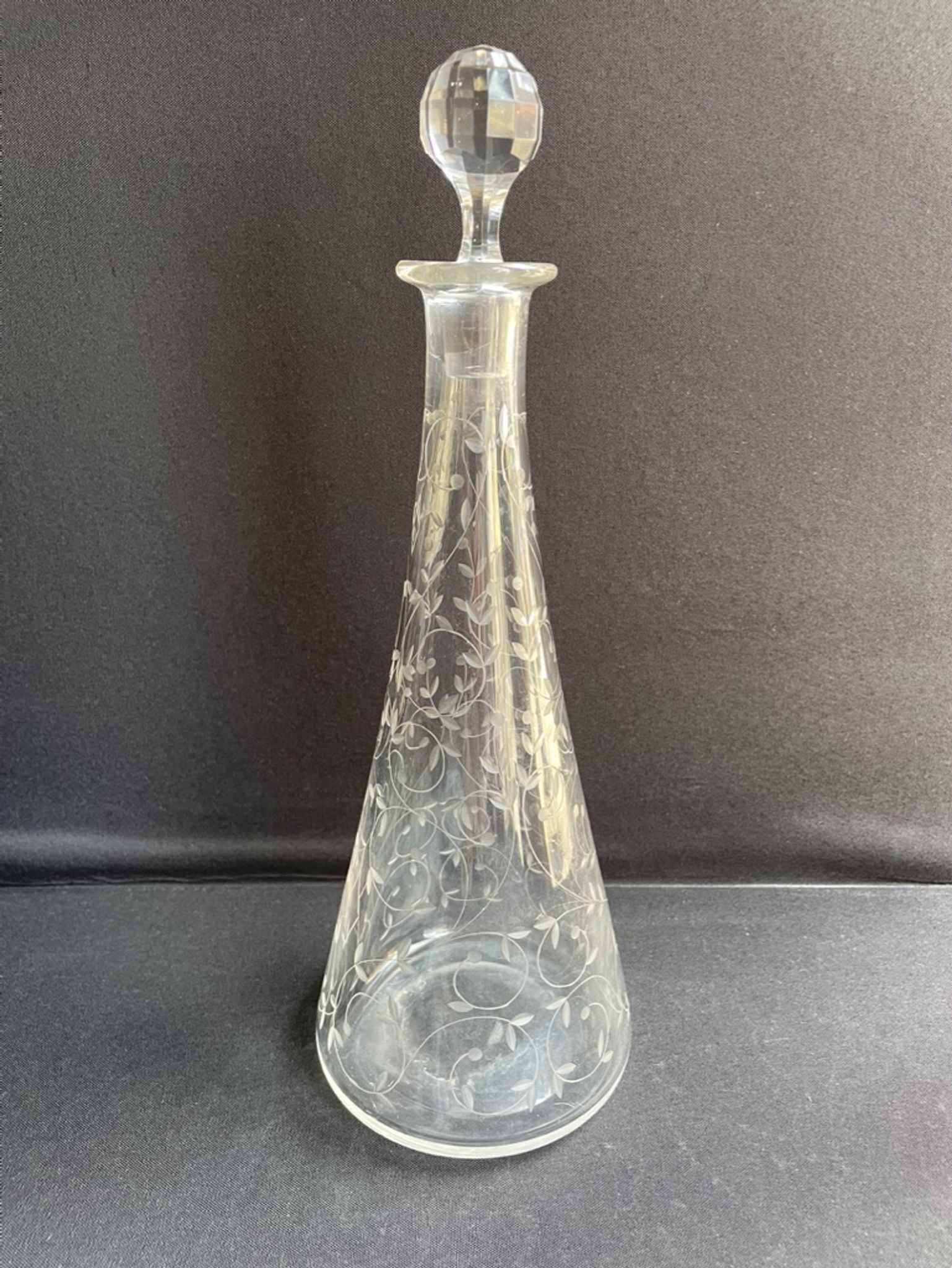 Saint Louis cut crystal stamped decanter