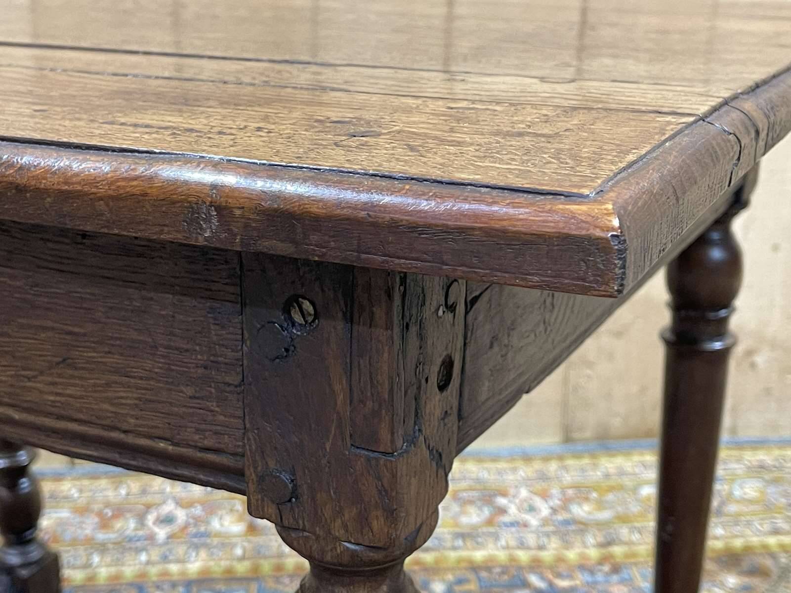 19th century oak side table