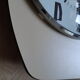 Beige formica vintage clock with date