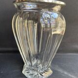 Vase in cut crystal and silver hallmark head of minerva 1st title