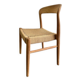 Chaise bistrot en teck et corde