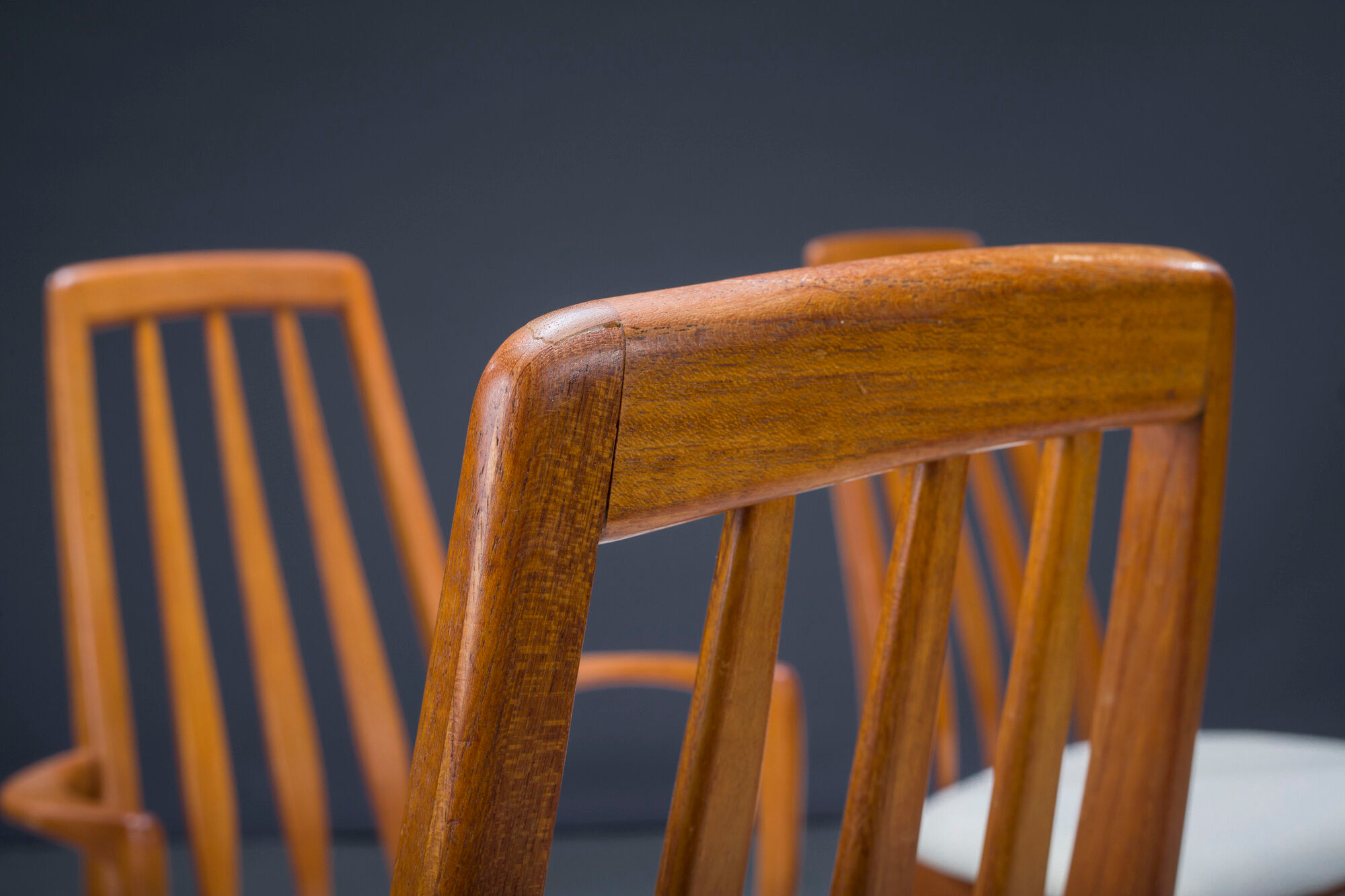 Dining chairs model "eva" by Niels Koefoed for Hornslet Møbelfabrik, 1960
