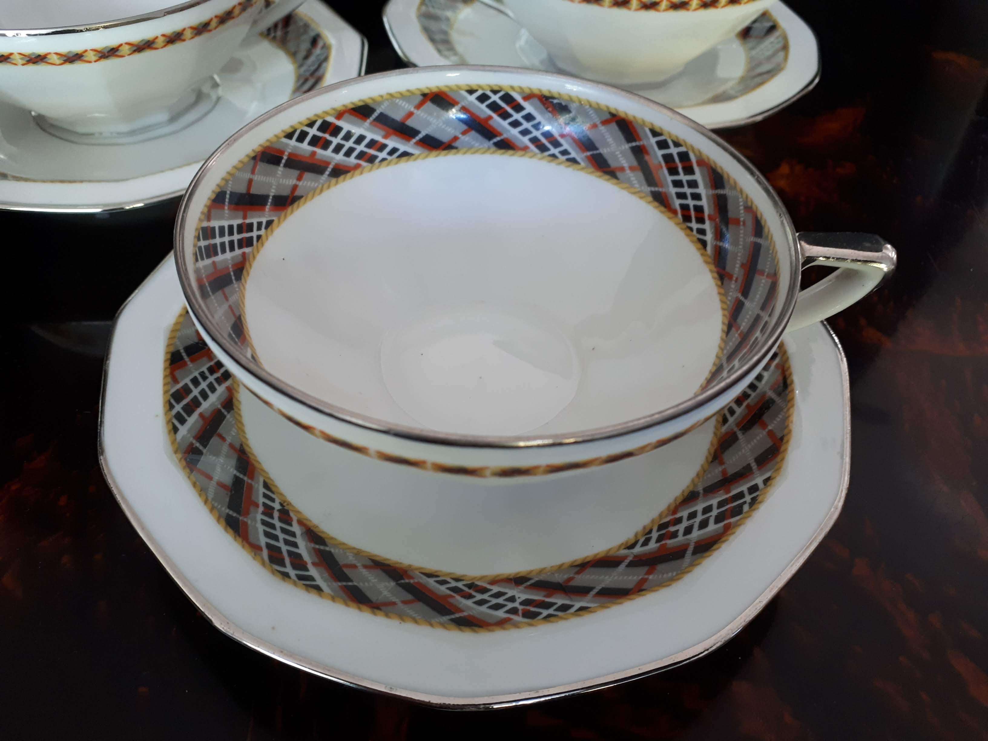 Art deco porcelain service Bernardaud Limoges