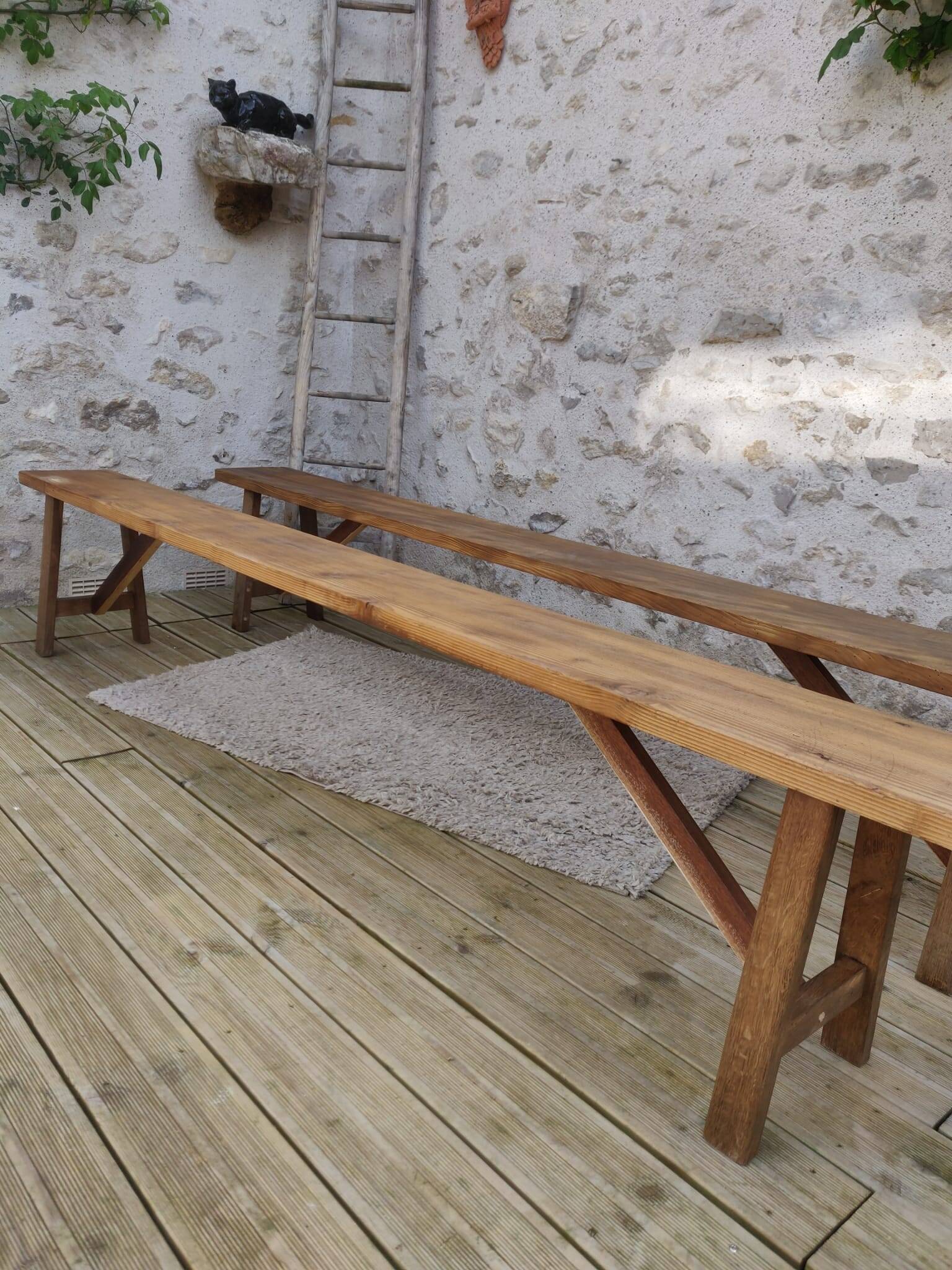Pair of old benches