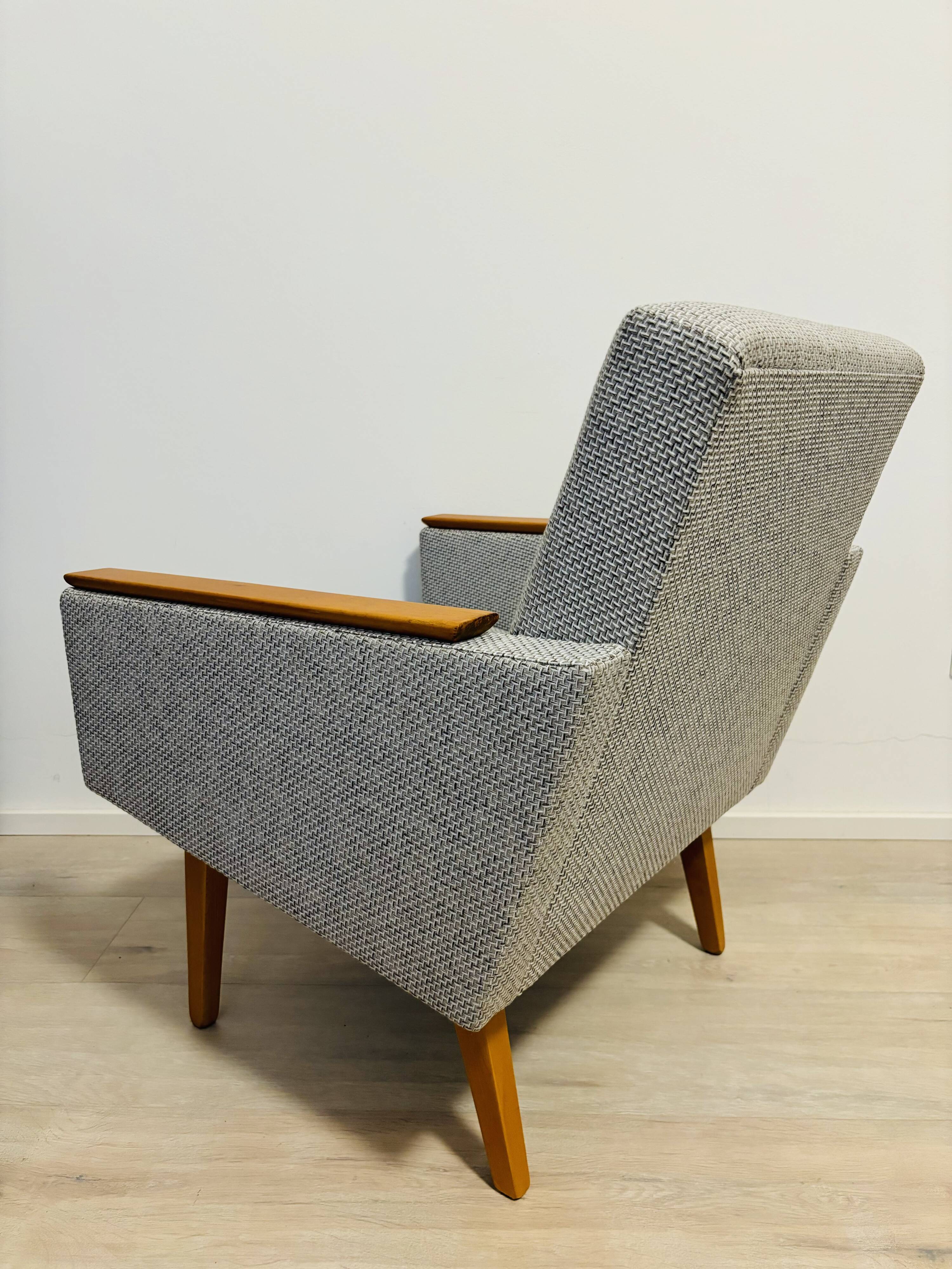 Vintage Grey Armchair from Czekoslovakia 1970’s