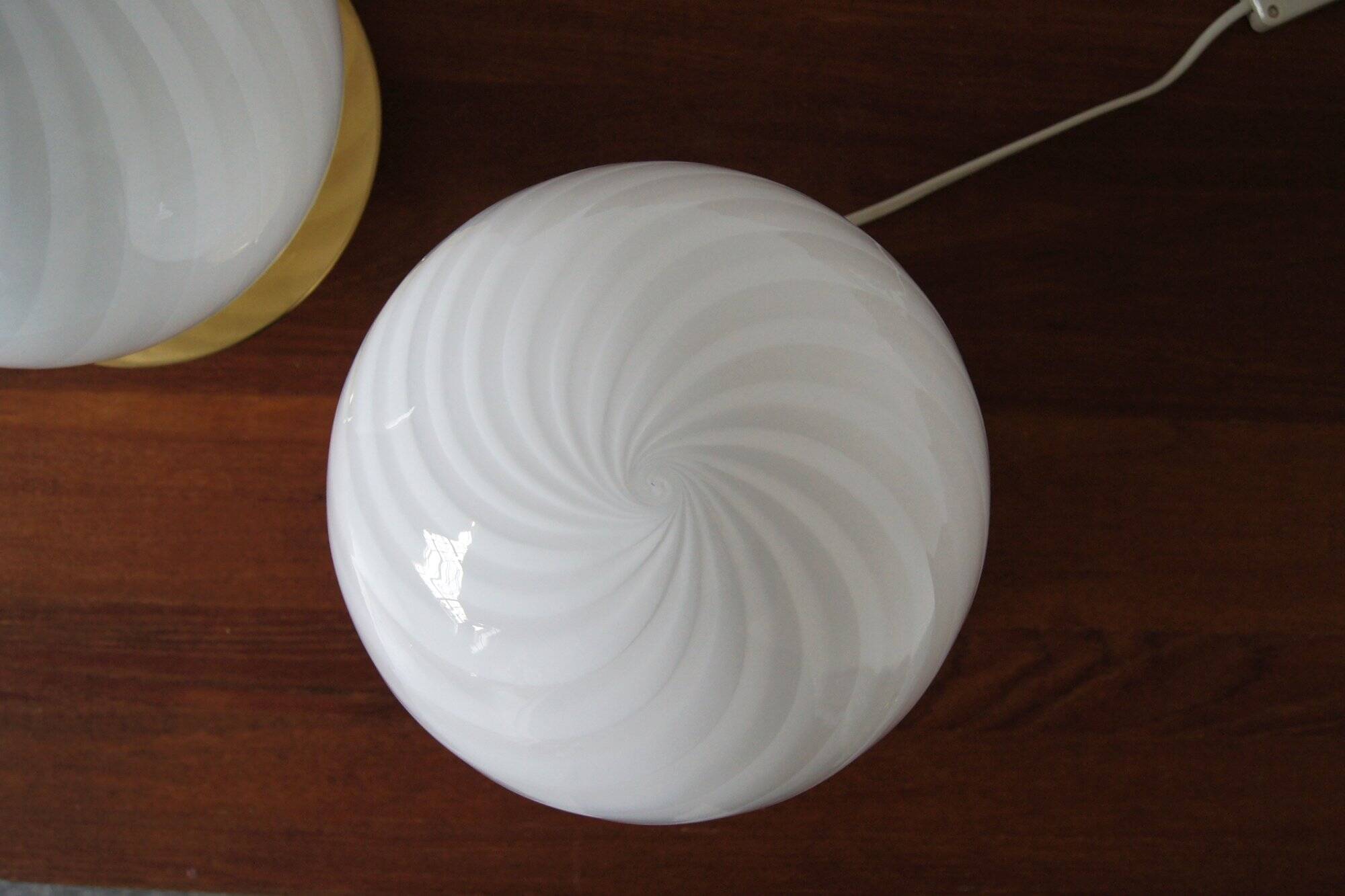 Table Lamps style 'Tessuto' design Paolo Venini Italy set of 2